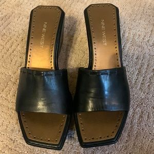 Soft leather Nine West wedges